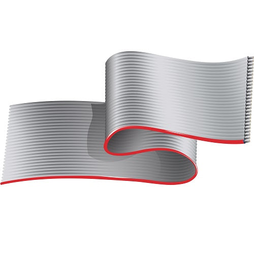 Belden 9L28015 28 AWG 15 Conductor 7x36 Stranding 0.050" Pitch Tinned Copper 300V Flat Gray Ribbon Cable