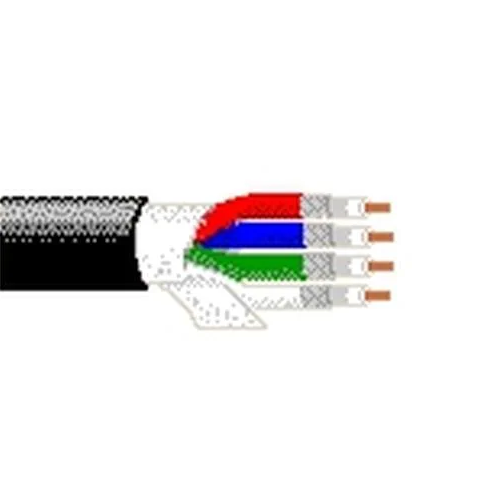 Belden 7711A 18 AWG 4 Conductor Solid Bare Copper 300V Video Flex Digital Coax Snake Cable