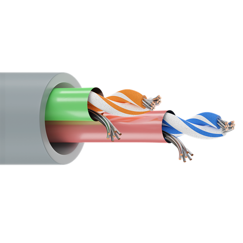 Belden 89729 24 AWG 2 Pair 7x32 Stranding Tinned Copper 300V Computer EIA RS-232/422 Cable