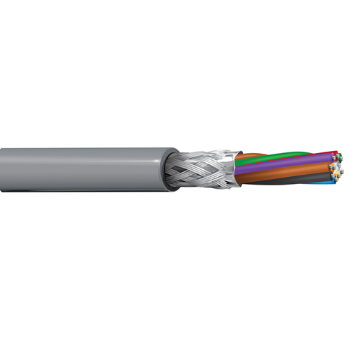 Belden 9615 24 AWG 10 Conductor 7x32 Stranding Tinned Copper 300V Computer EIA RS-232 Cable