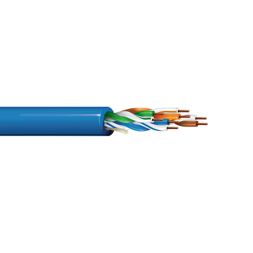 Belden D6UP 23 AWG 4 Pair Solid Bare Copper Category 6 Premise 300V Horizontal Cable
