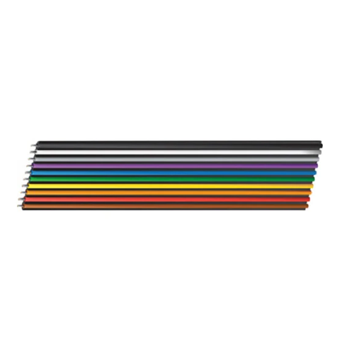 Belden 9R28020 28 AWG 20 Conductor 7x36 Stranding Tinned Copper 300V Rainbow Ribbon Cable