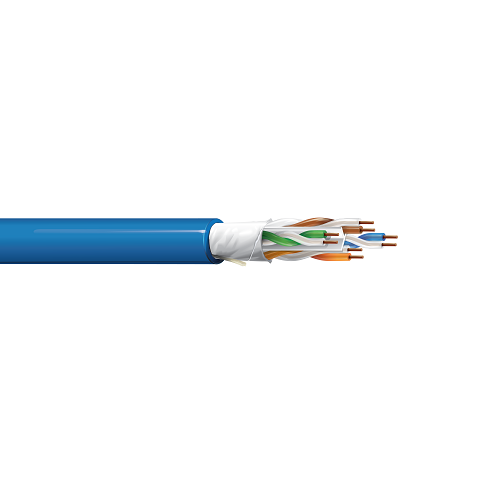 Belden 10GXW12 23 AWG 4 Pair Solid Bare Copper Category 6A Premise 300V Horizontal Cable