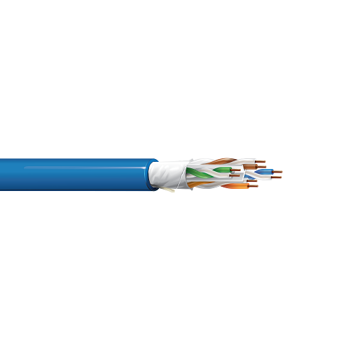 Belden 10GXW13 23 AWG 4 Pair Solid Bare Copper Category 6A Premise 300V Horizontal Cable