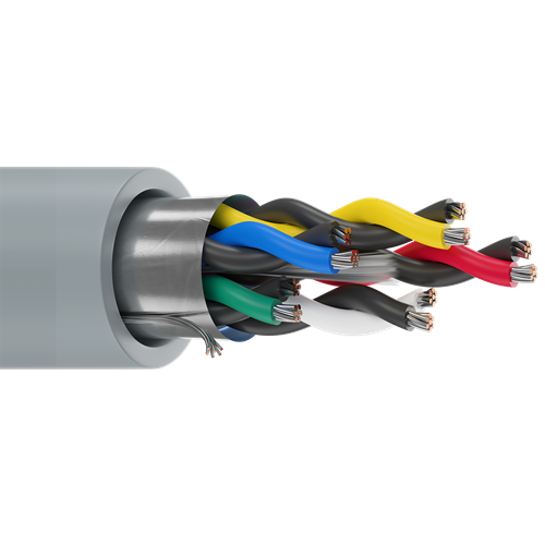 Belden 9505 24 AWG 5 Pair 7x32 Stranding Tinned Copper 300V Computer EIA RS-232 Cable