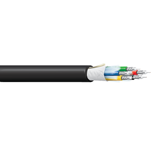 Belden 1395P 25 AWG 5 Conductor Solid Tinned Copper 300V RGB Video Coax Cable