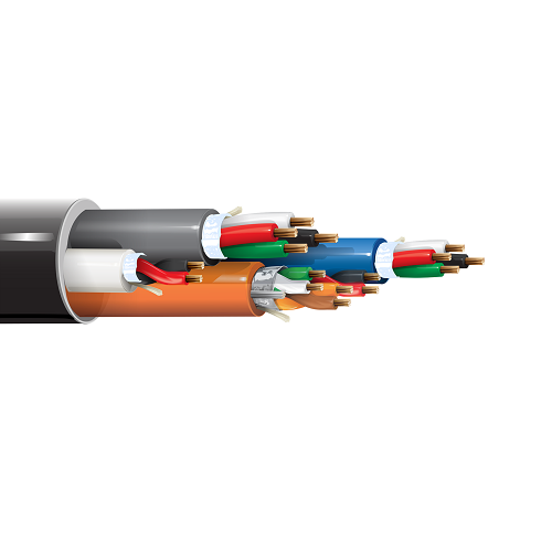 Belden 558AM1 22 AWG 7x30 Stranding 18 AWG 7x26 Stranding Bare Copper 300V Access Control Cable