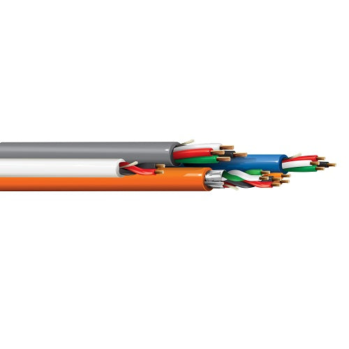 Belden 638AMS 18 AWG 7x26 Stranding 16 AWG 19x29 Stranding Bare Copper 300V Access Control Cable