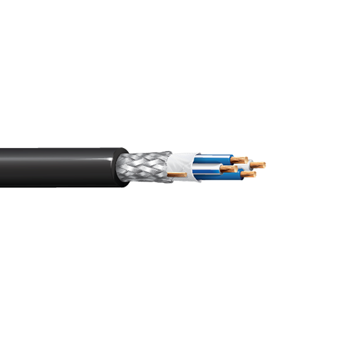 Belden 1804A 28 AWG 4 Conductor 19x40 Stranding Silvered Copper Alloy 100V Microphone Cable