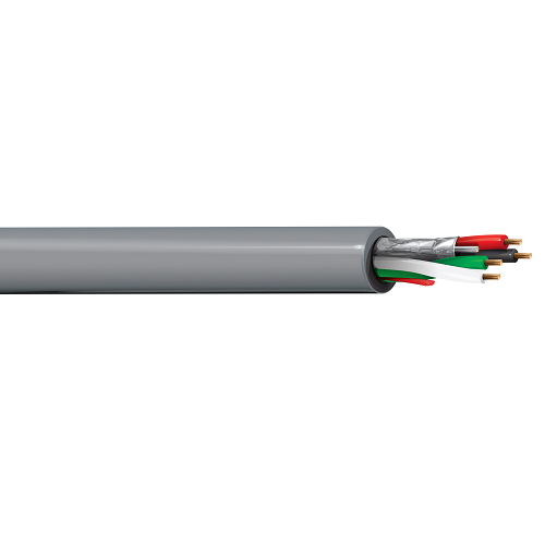 Belden 5302GE 18 AWG 1 Pair 2 Conductor 7x26 Stranding Bare Copper 300V Security and Sound Cable
