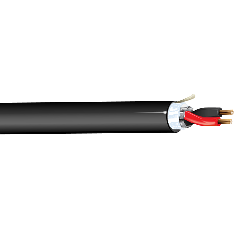 Belden 5100F2 14 AWG 2 Conductor 19x27 Stranding Bare Copper 300V Security and Sound Cable