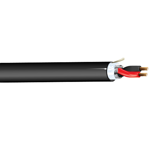 Belden 5300F2 18 AWG 2 Conductor 7x26 Stranding Bare Copper 300V Security and Sound Cable
