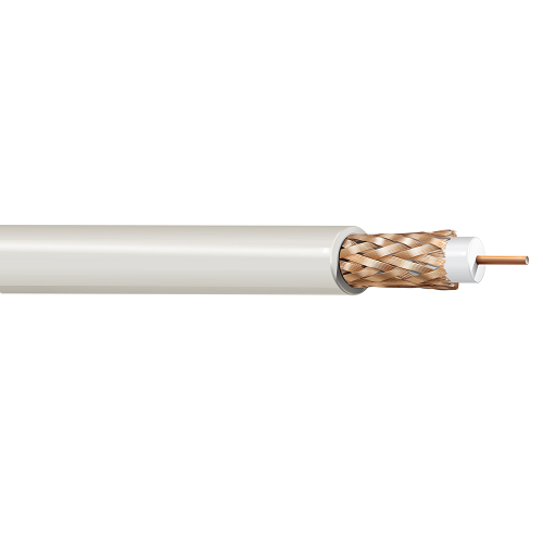 Belden 6539Y8 22 AWG 1 Conductor Solid Bare Copper Covered Steel 300V Surveillance CCTV Coax Cable