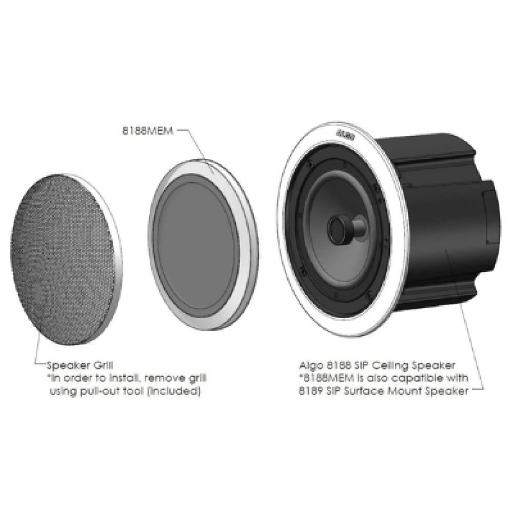 8188MEM - Hydrophobic Membrane Screen for Algo 8188 & 8189 Speakers