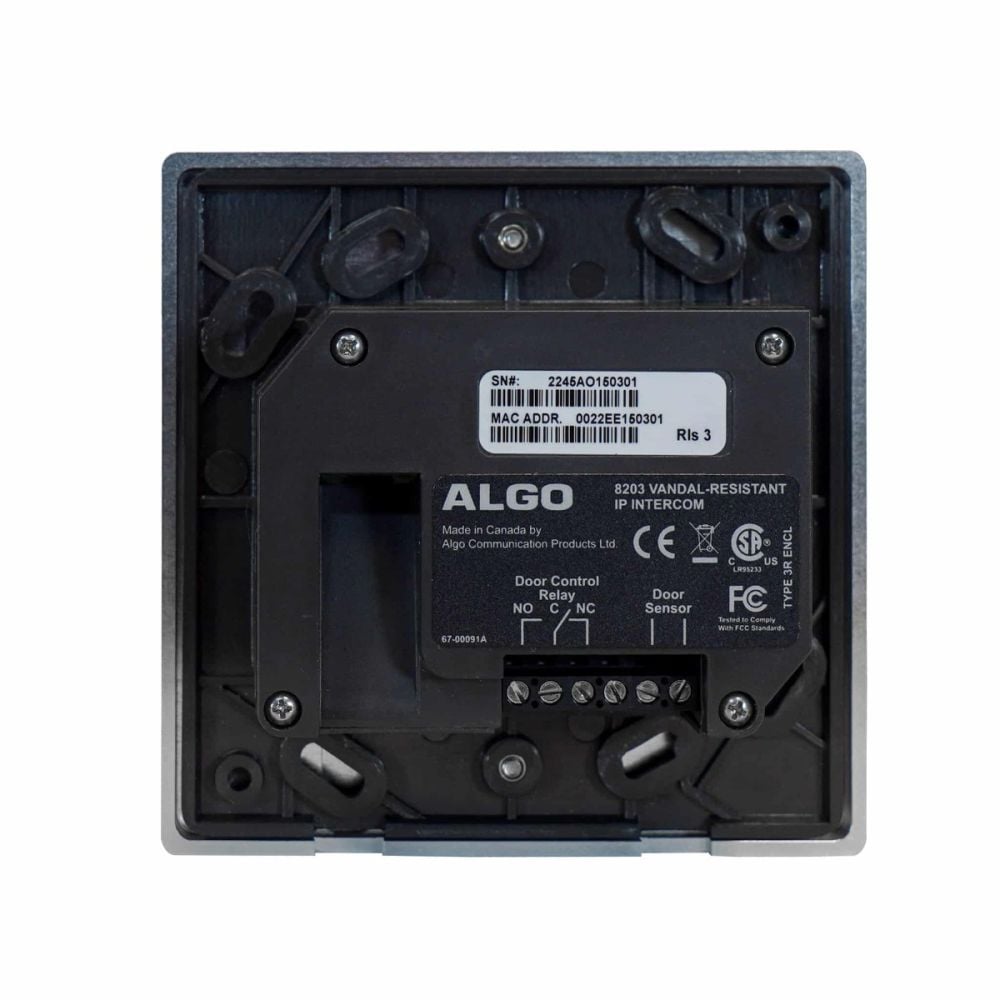 8203 - Vandal Proof SIP Intercom with Aluminum Faceplate for Outdoor Use