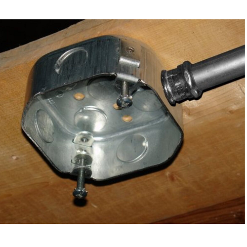 4 Inch Octagon Fan And Fixture Support Box 2-1/8 Inch Deep No Bracket 54171-FANNB (Pack of 30)