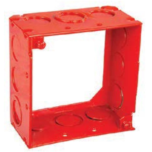 4 Inch Square Extension Ring Welded 2-1/8 Inch Deep With Knockouts 53171-RED (Pack of 25)