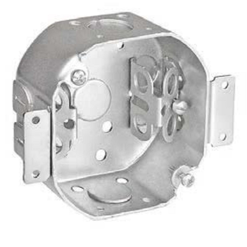 4 Inch Octagon Cut In Old Work Box 2-1/8 Inch Deep BX Clamps 54171-OWBX (Pack of 25)