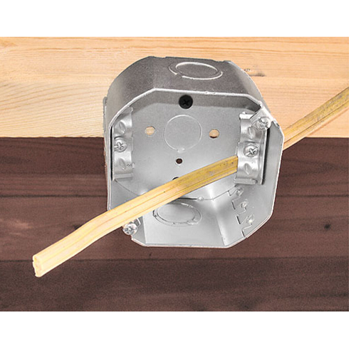 4 Inch Octagon Box 2-1/8 Inch Deep Non Metallic Clamps 54171-R (Pack of 50)