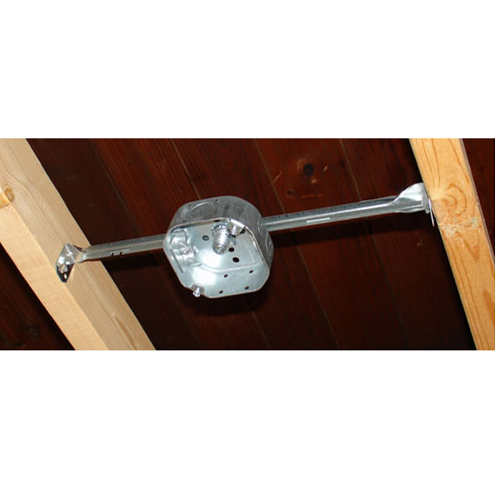 4 Inch Octagon Box 1-1/2 Inch Deep Adjustable Bar Hanger Non Metallic Clamp 54151-HUR (Pack of 50)