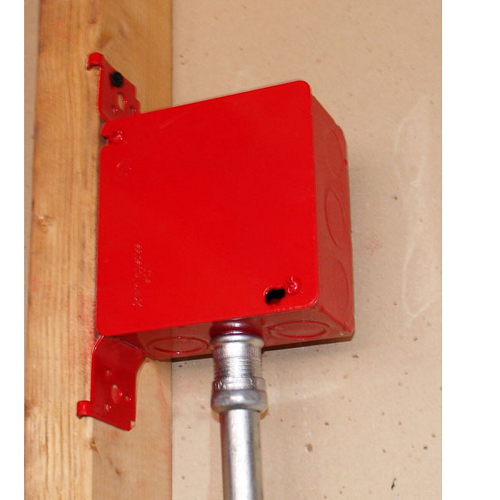 4 Inch Square Flat Cover Blank Red 52C1-RED (pack of 125)