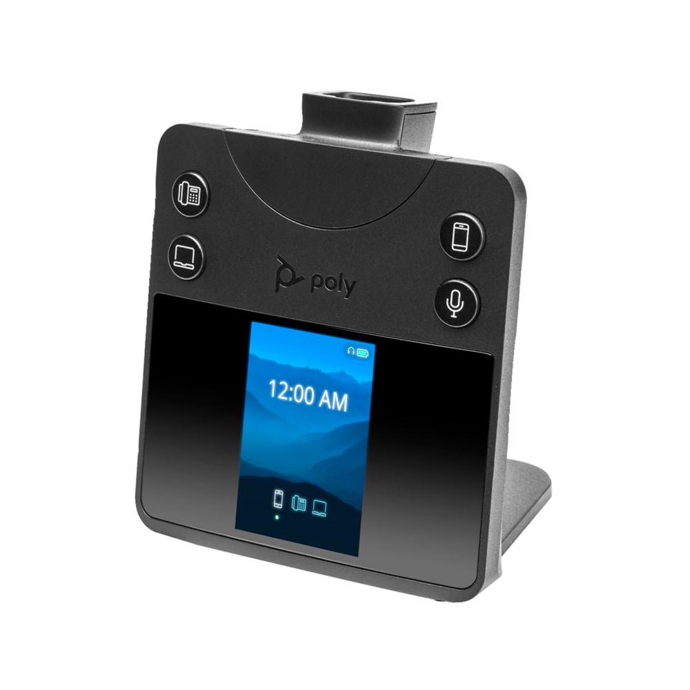 8L7F8AA#ABA - Wireless DECT Headset with 3 Wearing Styles and Noise-Canceling Mic