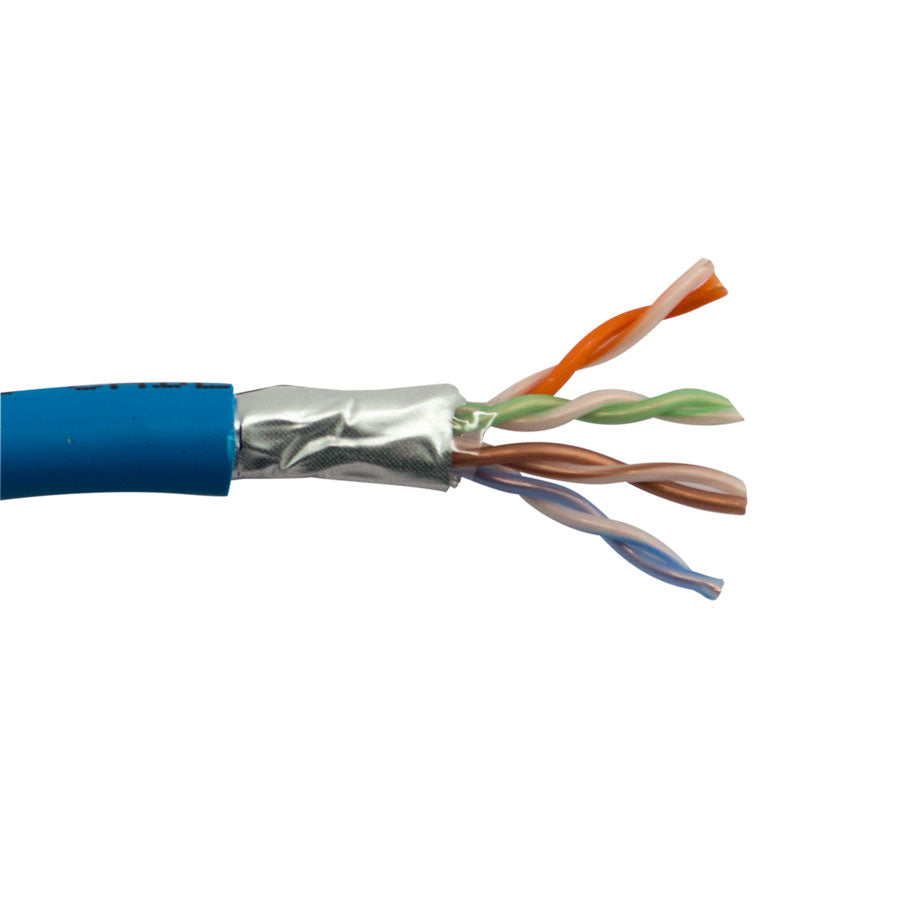 CAT5E-SHP-BL CAT5E SHIELDED PLENUM 350 MHz 24AWG SOLID BC 4PR, F/UTP