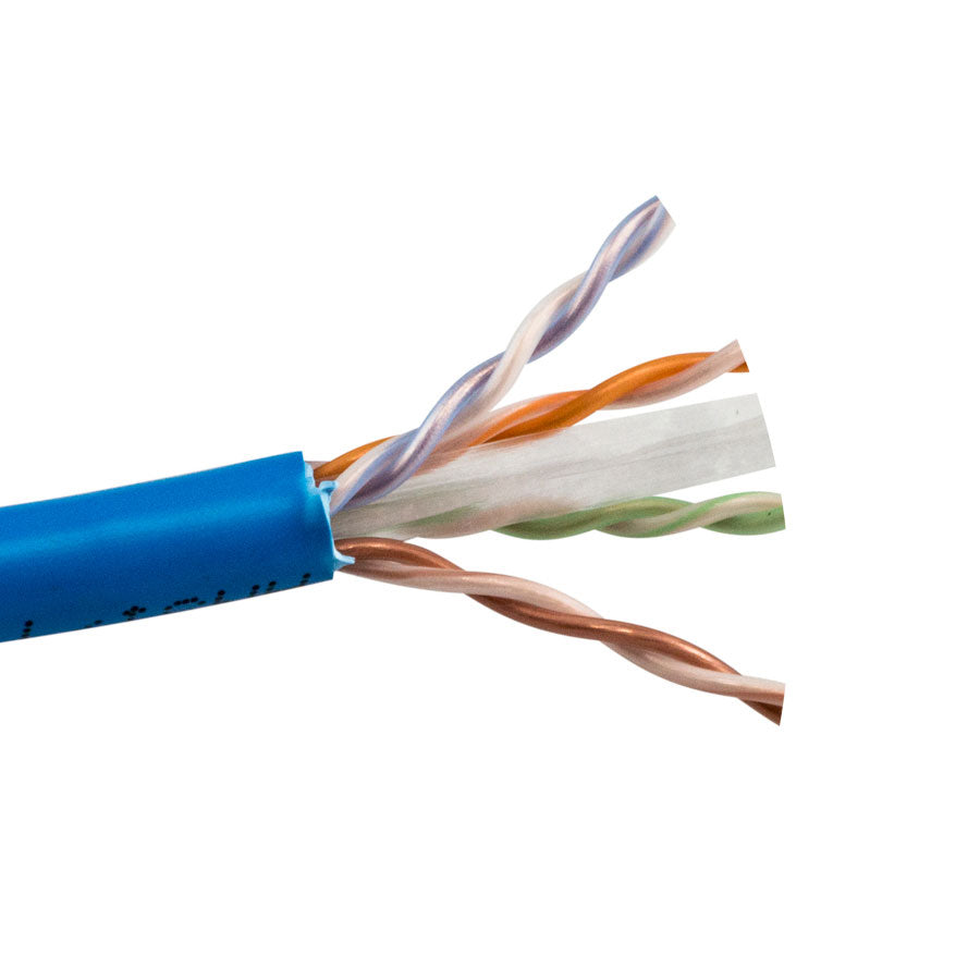 CAT6-P-BL CAT6 PLENUM- ENHANCED 550 MHz SOLID BC 4PR, UTP
