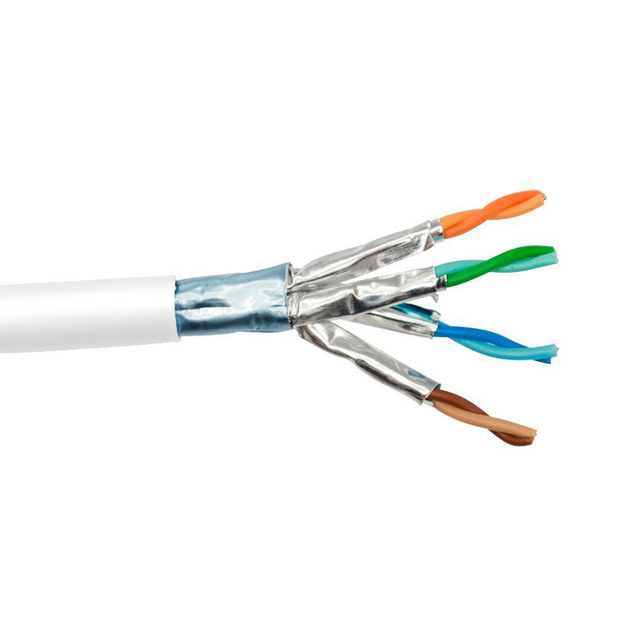 CAT6A-F/FTP-WT CAT6A F/FTP- 10GBASE-T, 600MHz 23AWG SOLID BC, 4PR, F/FTP, ANSI/TIA 568-C.2, ISO/IEC 11801 CLASS Ea, UL CMR, PVC JKT- WHITE- 1000 FT/305 M SPOOL