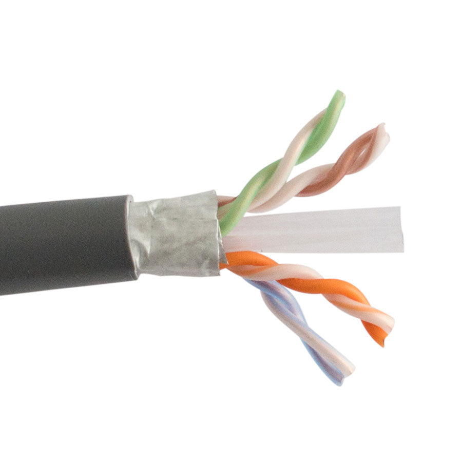 CAT6SHP-GY CAT6 SHIELDED F/UTP PLENUM- ENHANCED 550MHz 23AWG SOLID 4PR, F/UTP, ANSI/TIA-568.2-D, ISO/IEC 11801 CLASS E, ETL CMP, JKT- GRAY- 1000 FT/305M SPOOL