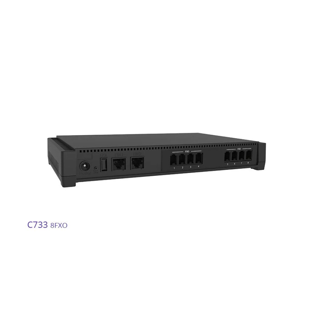 C733-01-MX-D2000-K-000 - 8 FXO Ports VoIP Gateway with Integrated Router