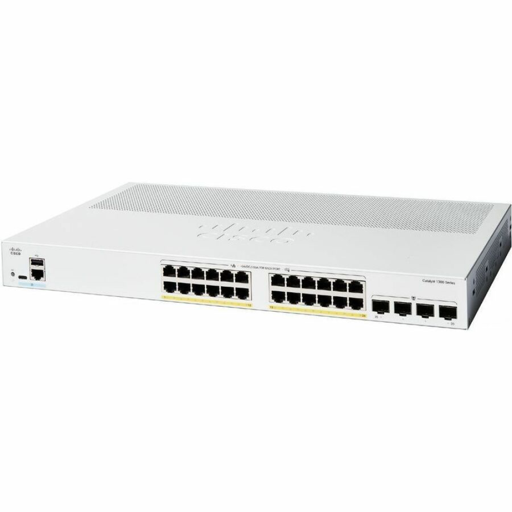 C1300-24P-4G - 24-Port PoE Ethernet Switch for Small Businesses