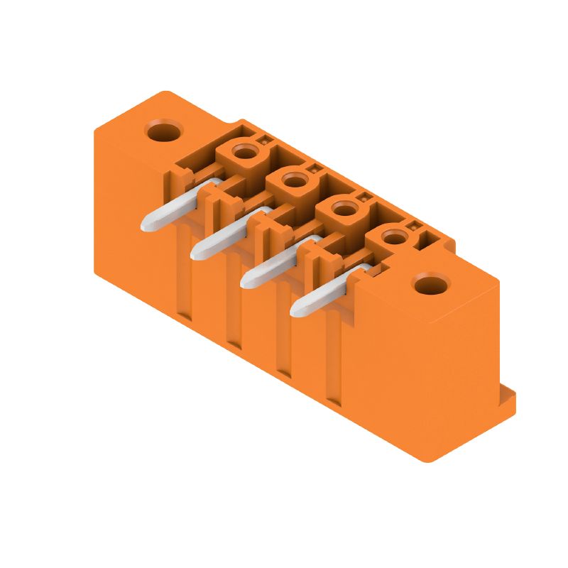 1942470000 - 3.81mm PCB Male Connector, 4 Poles, THT Solder, Orange Insulation (Pack of 66)