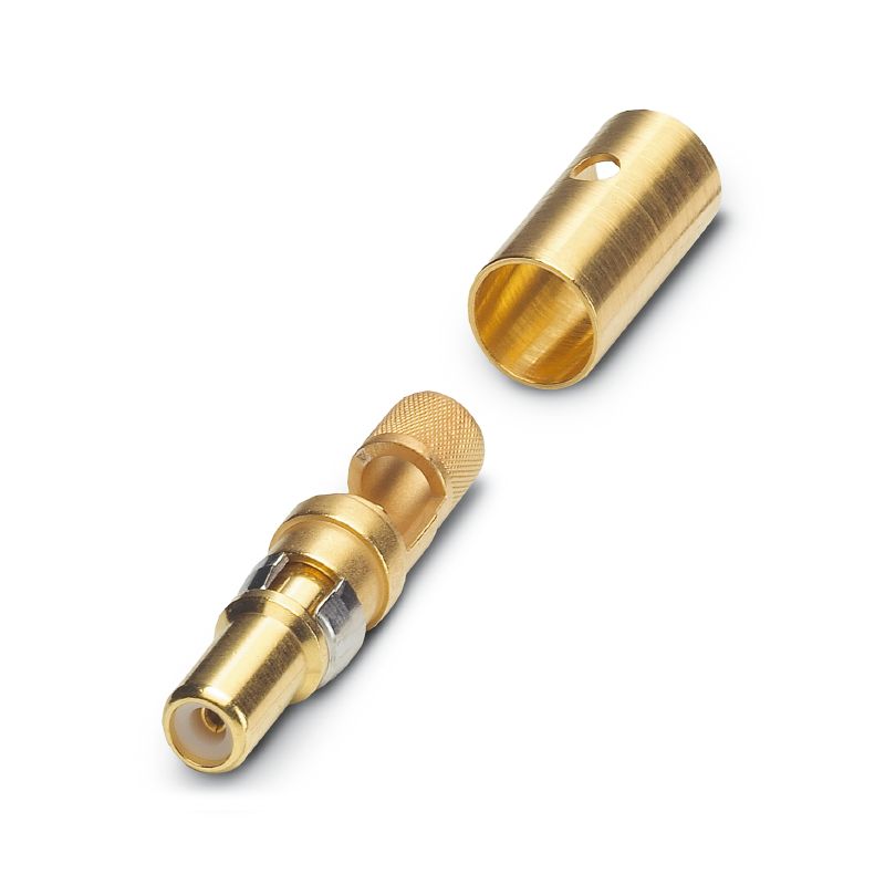 2748670000 - Gold Finish Male Connector for 0.14-2.5 mm² Wires (Pack of 10)