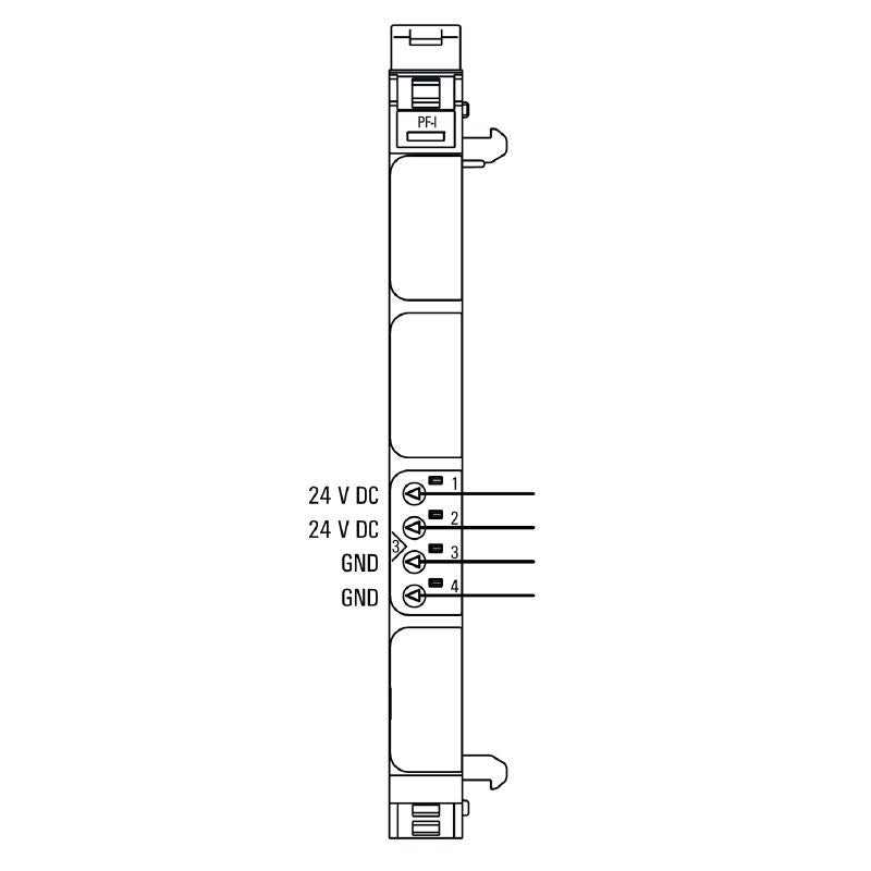 1334710000 - UR20-PF-I Remote I/O Module, 24VDC Power Supply, IP20