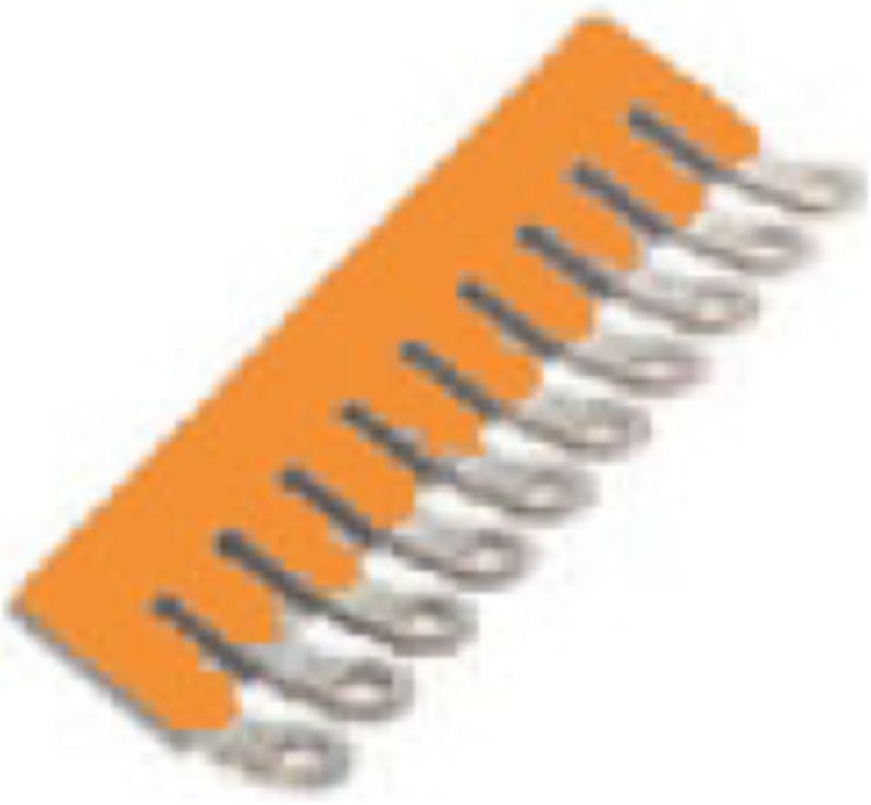2550780000 - 10-Pole Orange Terminal Cross-Connector, 41A Capacity (Pack of 10)
