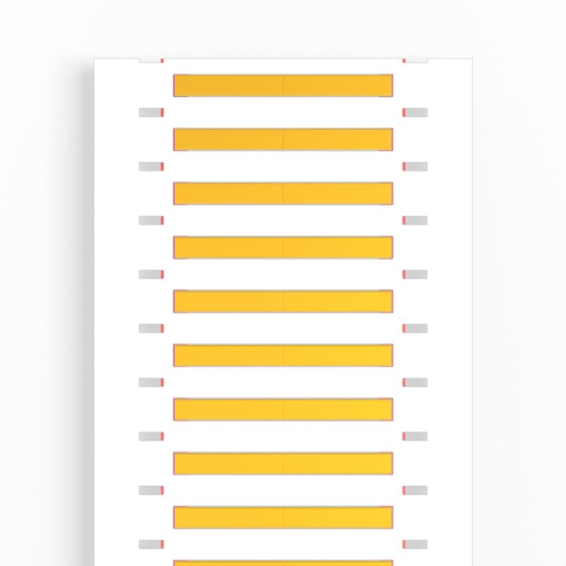 2437840000 - Yellow Polyolefine Cable Markers for 1.2-2.4 mm Conductors (Pack of 2000)