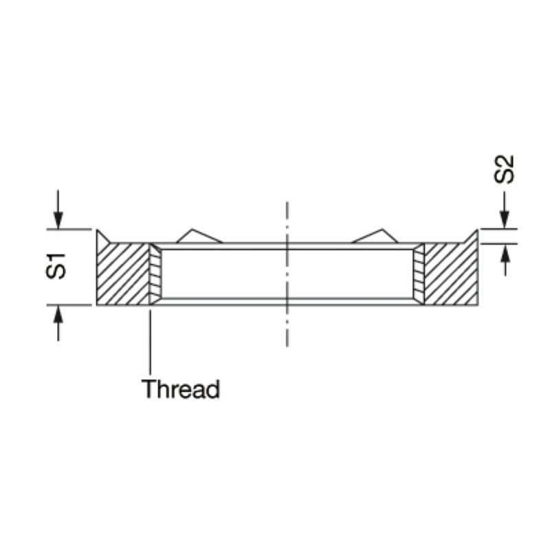 1777650000 - Nickel-Plated M32 Brass Locknut for EMC Applications (Pack of 50)