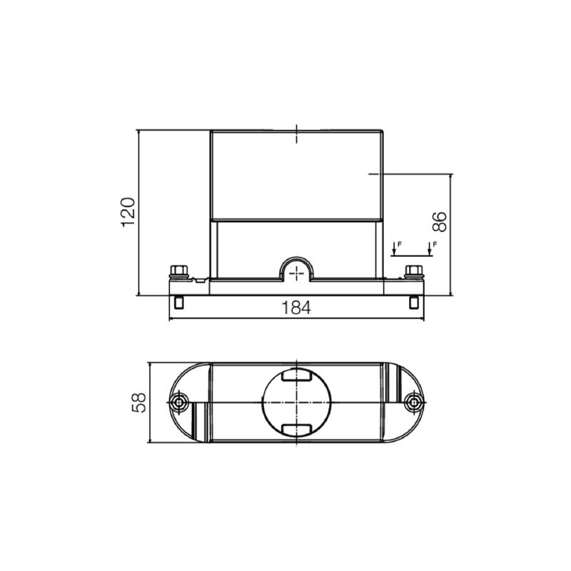 1000920001 - IP66/IP68 Plug Housing with M40 Cable Entry