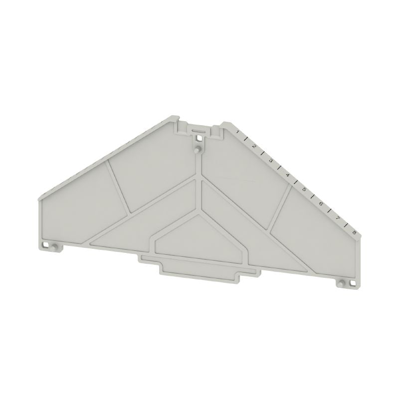 1312410000 - Grey Polycarbonate Partition Plate, Snap-On Design, 1-8 Configuration (Pack of 10)