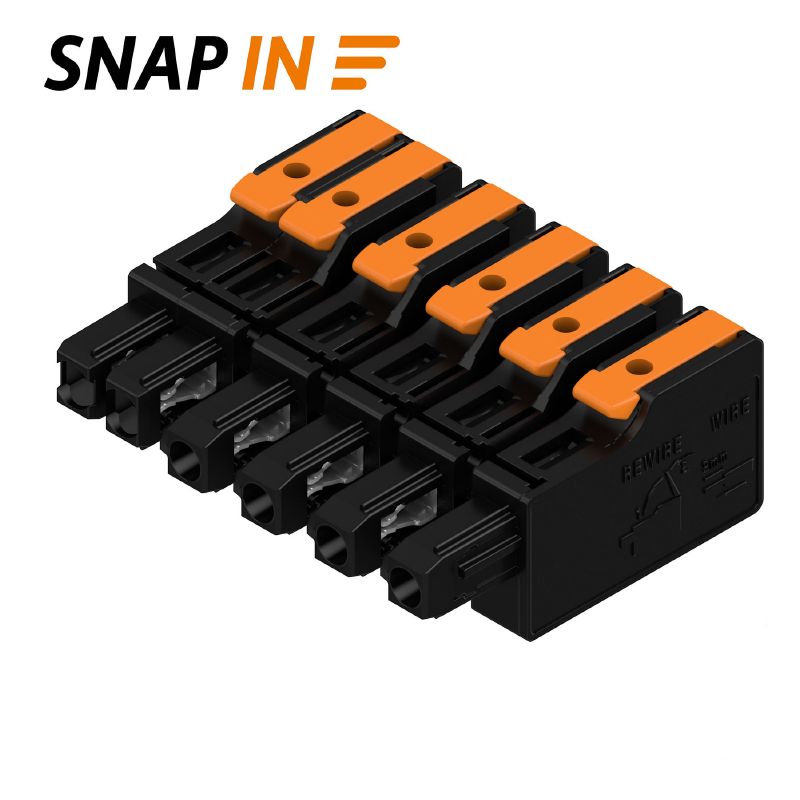 8000078346 - 6-Pole 7.5mm Female PCB Connector, 1000V, 34.6A Rating (Pack of 42)