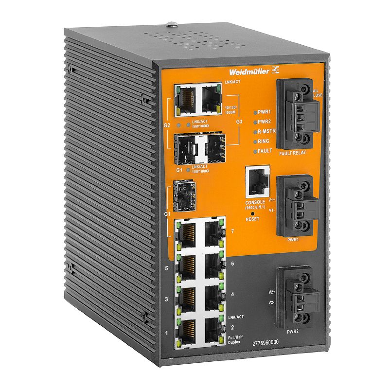 2778960000 - Managed Layer 2 Switch with 7 RJ45 Ports & IP30 Rating