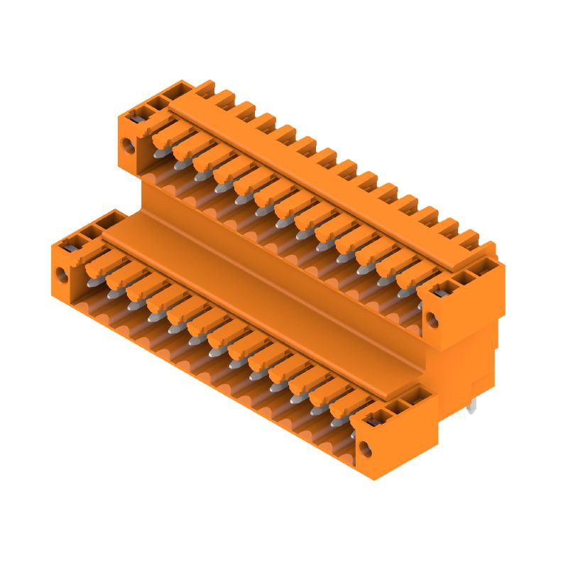 1642430000 - 28-Pole THT Flange PCB Connector, 3.50mm Pitch, Orange (Pack of 10)