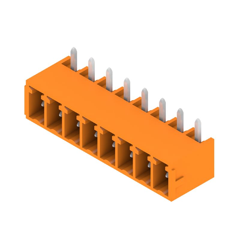 1037560000 - 8-Pole 3.81mm PCB Male Header Connector, 270° Angle (Pack of 50)
