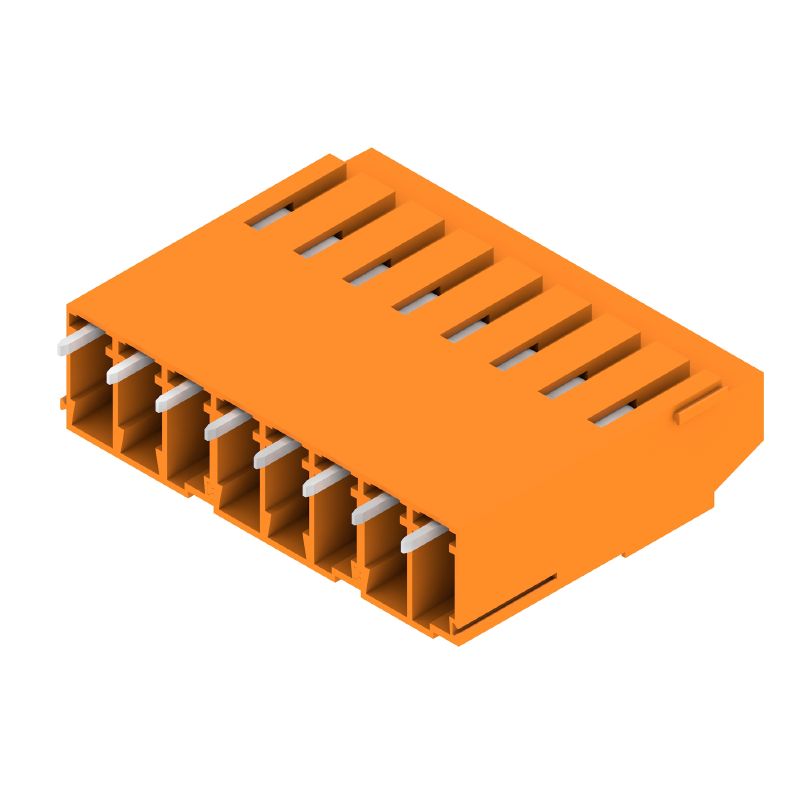 1975310000 - 8-Pole PCB Terminal, 90° Angle, 3.2mm Pin Length (Pack of 50)