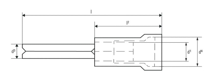 9200470000 - PVC Insulated Connector 12mm, 1.5-2.5mm², Blue Identification (Pack of 100)