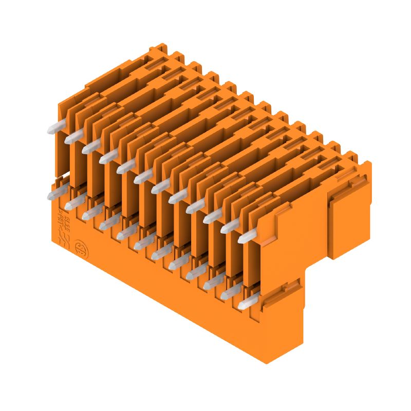 1642290000 - 24-Pole 3.50mm Male PCB Connector, 90° Angle, Tinned Pins (Pack of 10)