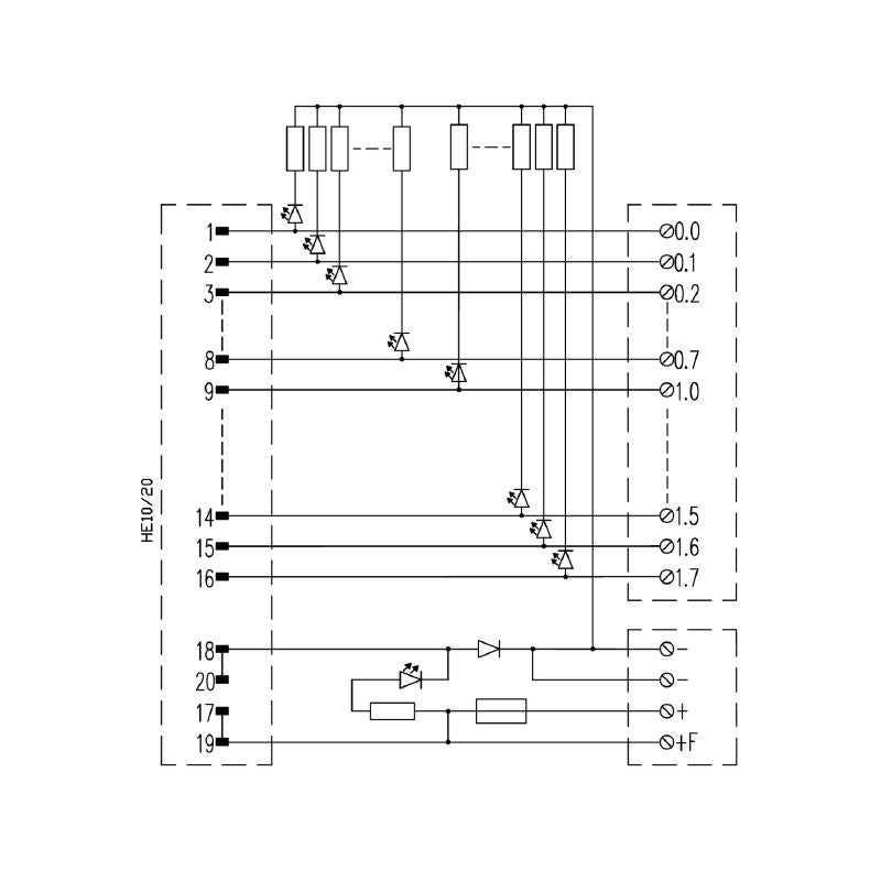 9445710000 - RS Communication Interface with Screw Connection and LED Indicators