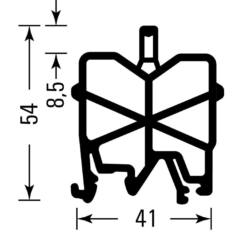 0485560000 - Beige PA 66 Terminal Plate, 46mm Height, 20-Piece Set (Pack of 20)