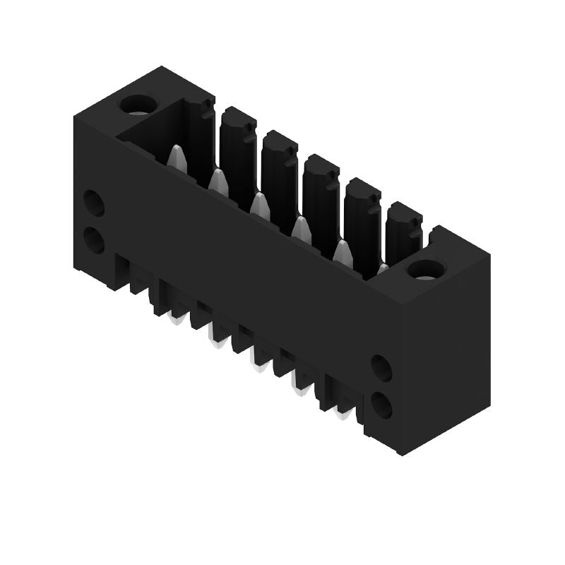 1842810000 - 3.50mm 6-Pole Black PCB Connector, 180° Angle (Pack of 66)